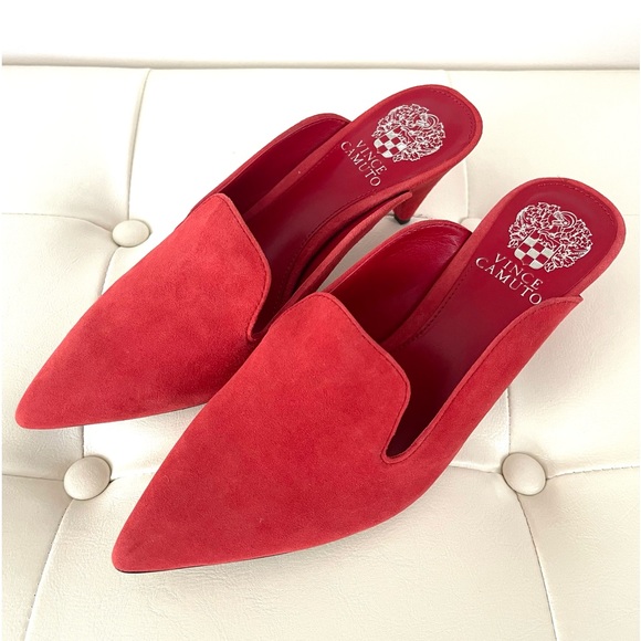 Vince Camuto Shoes - Vince Camuto red mules